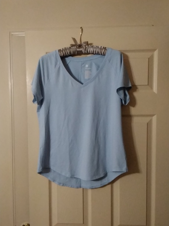 all in motion Tops - All in Motion Sky Blue Activewear Top